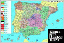 Mapa plastificado España Portugal