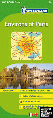 Mapa Zoom Environs of Paris / Environs de Paris