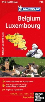 Mapa National Bélgica Luxemburgo