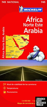 Mapa National Africa Norte Este Arabia