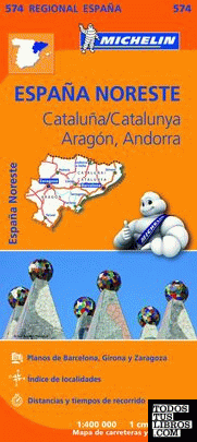 Mapa Regional Cataluña,/Catalunya, Aragón, Andorra