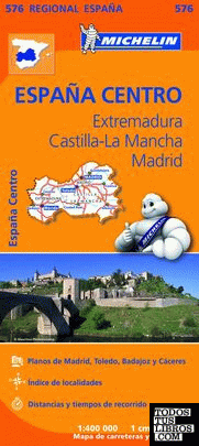 Mapa Regional Extremadura, Castilla la Mancha, Madrid