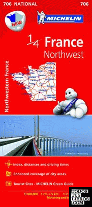Mapa National France Northwest
