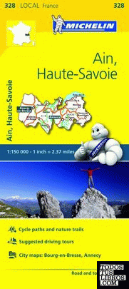 Mapa Local Ain, Haute-Savoie