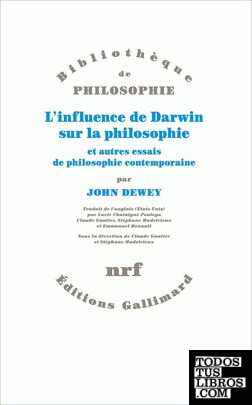 L'influence de Darwin sur la philosophie et autres essais de philosophie contemp