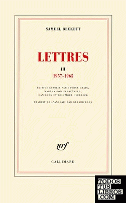 Lettres III - (1957-1965)