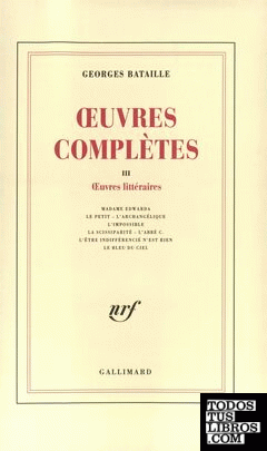 Oeuvres Completes, 3