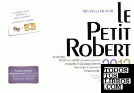 DICTIONNAIRE LE PETIT ROBERT 2013 CDROM PC