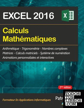 Calculs mathematiques avec EXCEL 2016