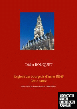 Registre des bourgeois d'Arras BB48 2ème partie