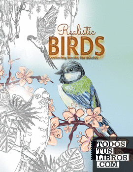 Realistic Birds coloring books for adults