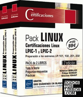 Pack Certificaciones Linux  LPIC-1 y LPIC-2 (2 Vols)