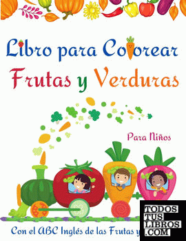 Libro para Colorear Frutas y Verduras