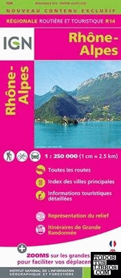 R14 Rhone-alpes 1:250.000 -ign