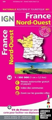 801 france nord-ouest 1:350.000