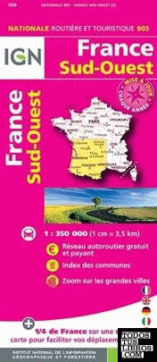 803 france sud-ouest 1:350.000 -ign
