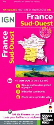 803 france sud-ouest 1:350.000