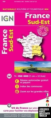 804 france sud-est 2017 1:350.000 -ign