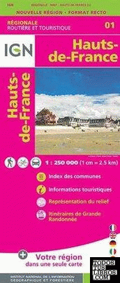 01 HAUTS-DE-FRANCE 1:250.000 -IGN