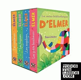 La mini-bibliothèque d'Elmer - Coffret en 4 volumes