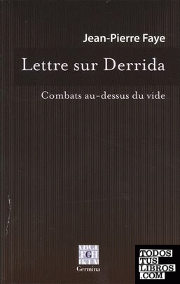 Lettre sur Derrida