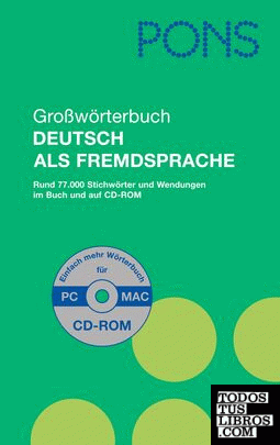 PONS Grosswörterbuch Deutsch als Fremdsprache, m. CD-ROM