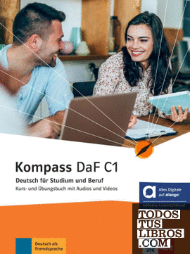 Kompass daf C1, libro del alumno y de ejercicios edicion hibrida allango