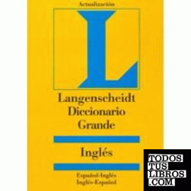 Diccionario grande ingles langenscheidt. esp/ing, ing/esp.
