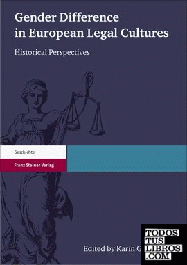 Gender Difference in European Legal Cultures Historical Perspectives. Essays pre