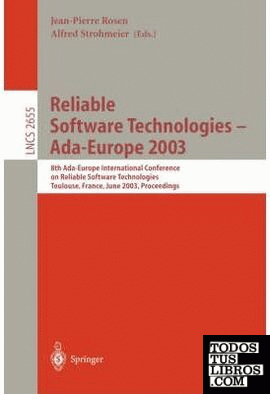 Reliable software technologies:  Ada-Europe 2003