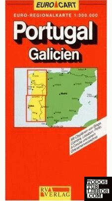 PORTUGAL GALICIA EURO MAPA