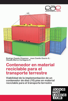 Contenedor en material reciclable para el transporte terrestre