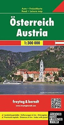 MAPA AUSTRIA 1/300.000 - 2015 (ALEMAN, FRANCES, INGLES)