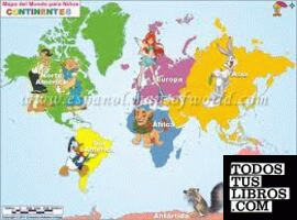 Mapa del mundo para niños