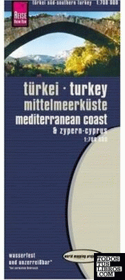 Turquía: Costa Mediterranea 1:700 000
