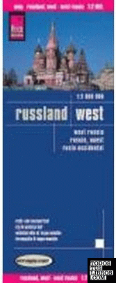 Mapa Rusia Oeste 1: 2 000 000