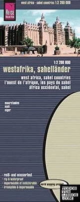 África Occidental  (Sáhara)  1:2.200.000   -impermeable-