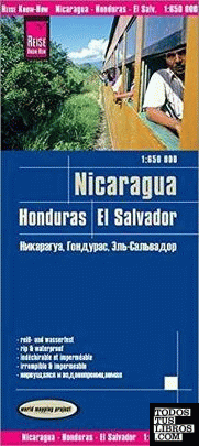Mapa NICARAGUA - HONDURAS - EL SALVADOR  -1:650000-
