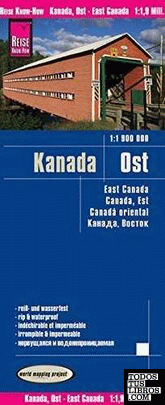 KANADA, OST - EAST CANADA - EAST 1:1.900.000 -REISE KNOW-HOW