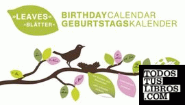 BIRTHDAY CALENDAR LEAVES WITH STICKERS 42 X 24 CM