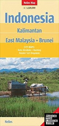 INDONESIA KALIMANTAN EAST MALAYSIA BRUNEI  *NELLES MAP 2011*