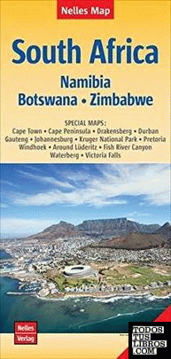 SOUTH AFRICA 1:2.500.000 NAMIBIA BOTSWANA ZIMBABWE -NELLES