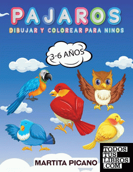 Animales Lindos Libro Para Colorear Para Niños 3-6 Años de Martita Picano  978-0-7178-2404-5