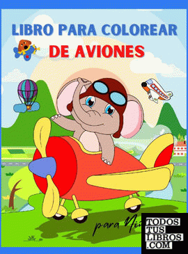 Libro para Colorear de Aviones para Niños