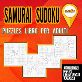 Libro de Sudokus Samurai para Adultos Mediano