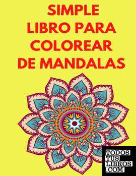 Simple Libro para Colorear de Mandalas