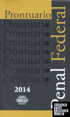 PRONTUARIO PENAL FEDERAL 2014