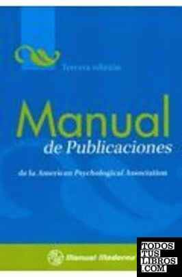 Manual de publicaciones de la american psychological association.