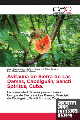 Avifauna de Sierra de Las Damas, Cabaiguán, Sancti Spíritus, Cuba.