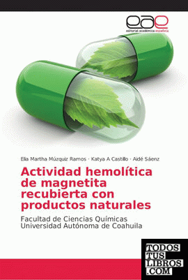 Actividad hemolítica de magnetita recubierta con productos naturales